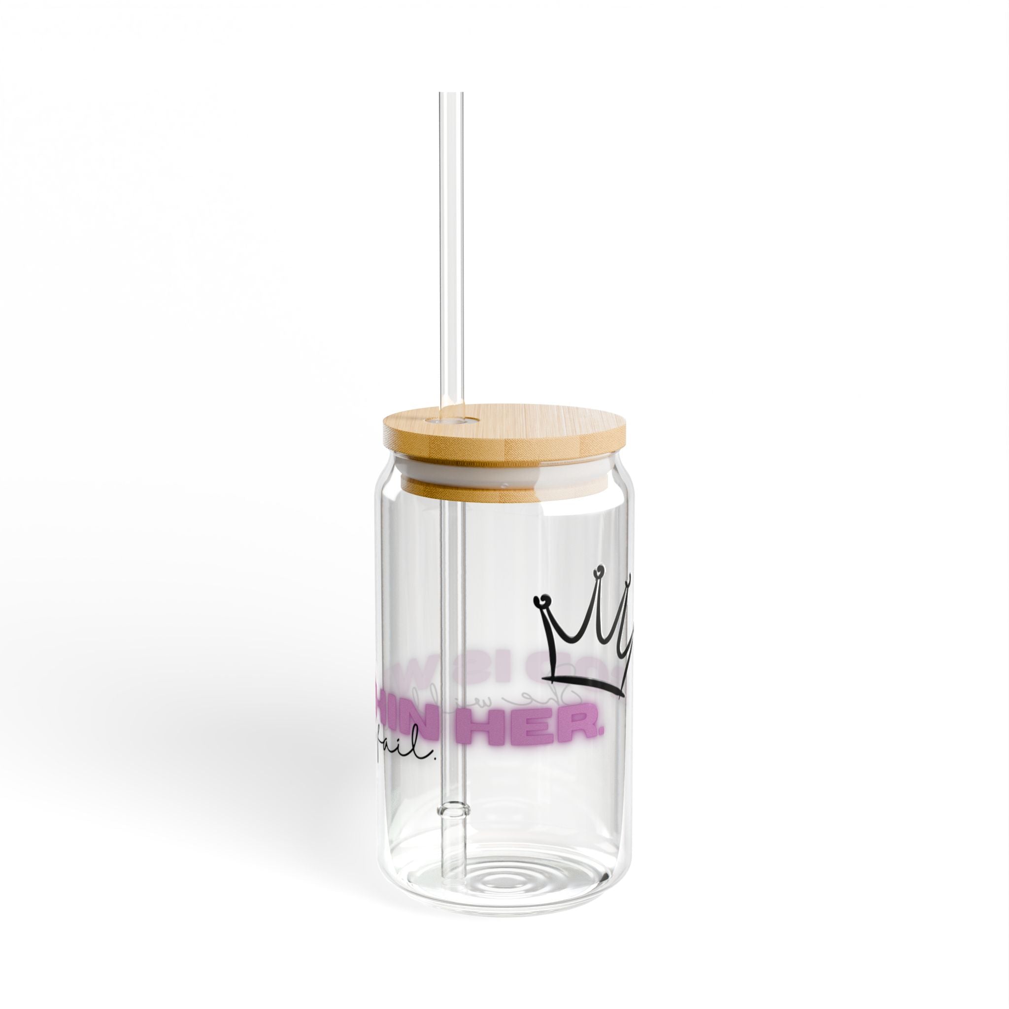 “God is within her” Sipper Glass 16oz