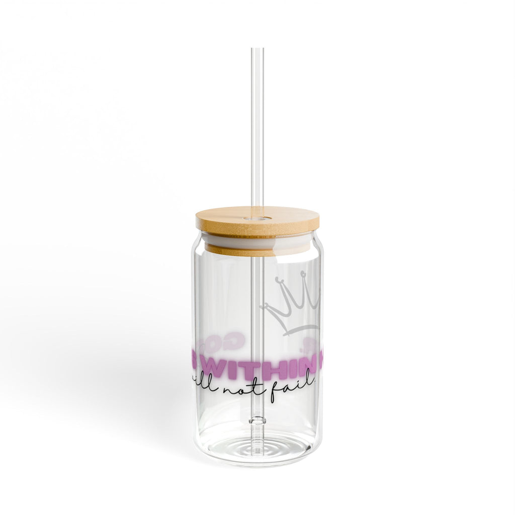 “God is within her” Sipper Glass 16oz