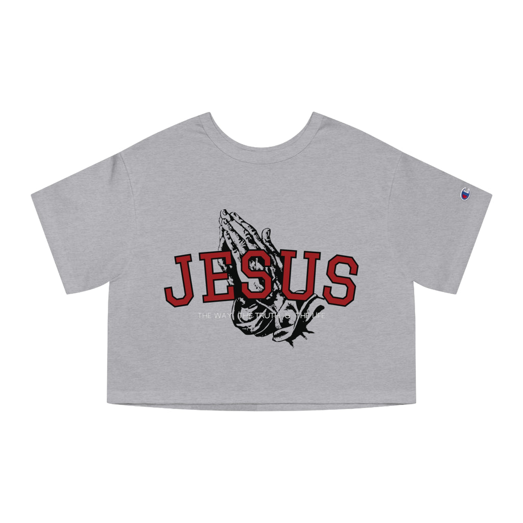 “JESUS” Cropped Tee
